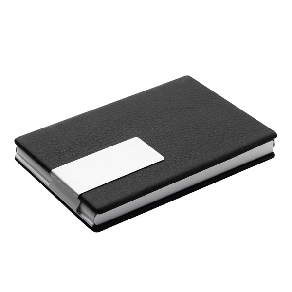 Držalo za vizitke Cool Cards, aluminij, PU