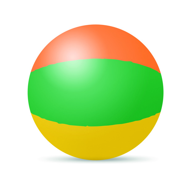 Napihljiva žoga za plažo Playtime, Ø235 mm - Večbarvno