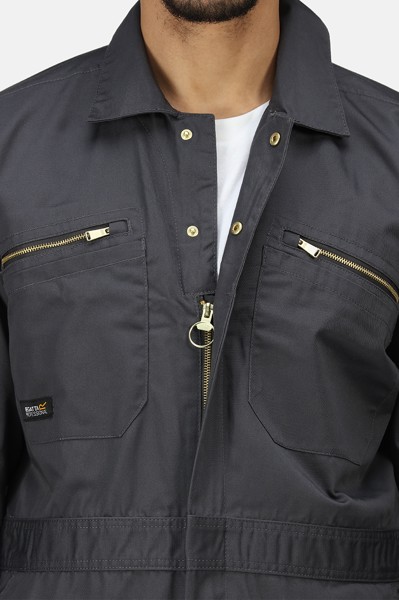 Pro Zip Fasten Coverall - Black / M