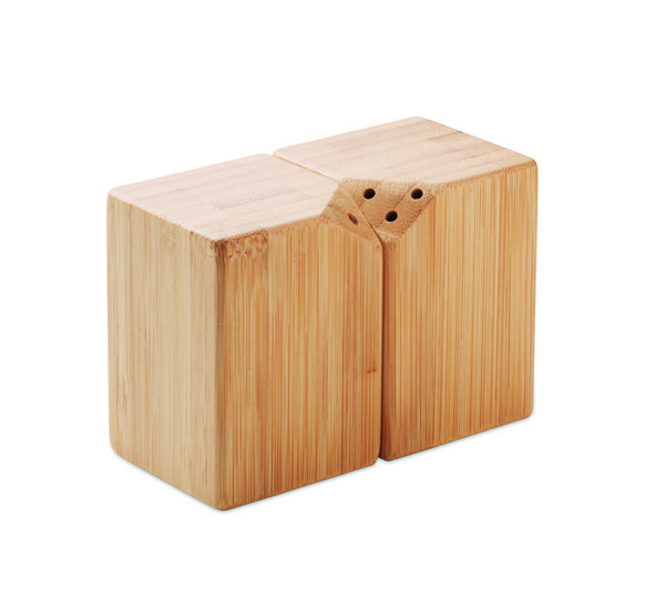 Bamboo salt & pepper set Both