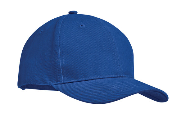 Casquette 6 panneaux 270 gr/m Tekapo - Bleu Royal