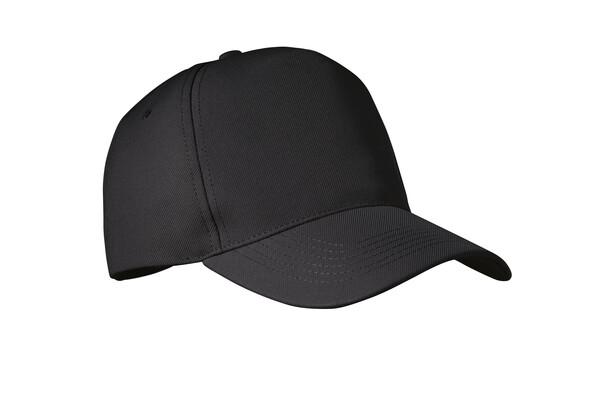 5-PANEL CZAPKA Z RPET 210G Senga - Czarny