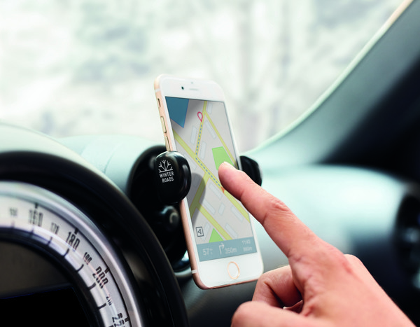 Porta telefono da auto Flexi - Nero
