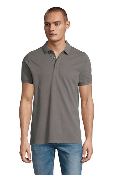 POLO PIQUÉ COM CARCELA OCULTA PARA HOMEM - NEOBLU OWEN MEN - Cinzento claro 