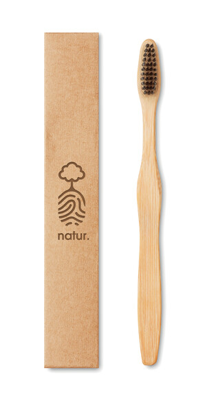 Brosse à dents en bambou Dentobrush - Noir