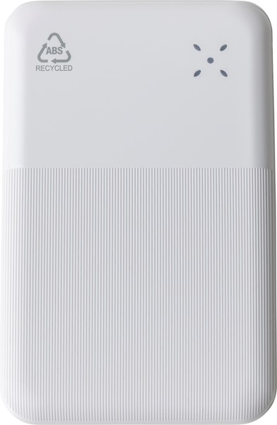 Recycled ABS powerbank Tavi - White