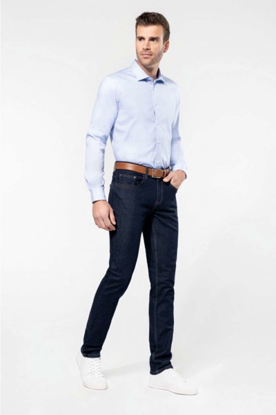 Men's Pinpoint Oxford Long-Sleeved Shirt - White / L