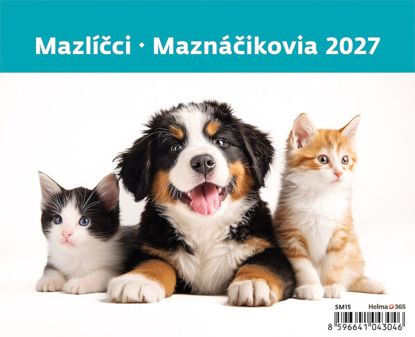 Stolní kalendář Mazlíčci 2027