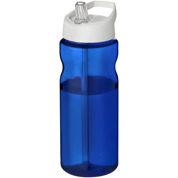 Bouteille de sport H2O Active® Eco Base 650ml couvercle bec verseur - Bleu / Blanc