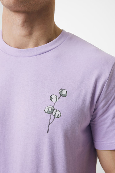 T-shirt en coton recyclé Iqoniq Bryce - Lavender / XL