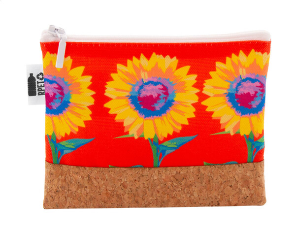 Toaletna torba iz reciklirane PET plastike po meri CreaBeauty Cork S - Bela / naravna