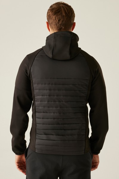 Navigate Hybrid Jacket - Black / Orange Pop / 3XL