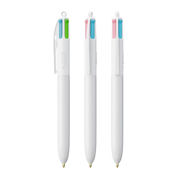 BIC® 4 Couleurs® Fashion ballpen - Blanc