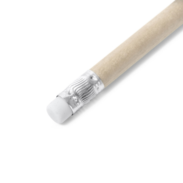 Personalised recycled paper pencil with eraser