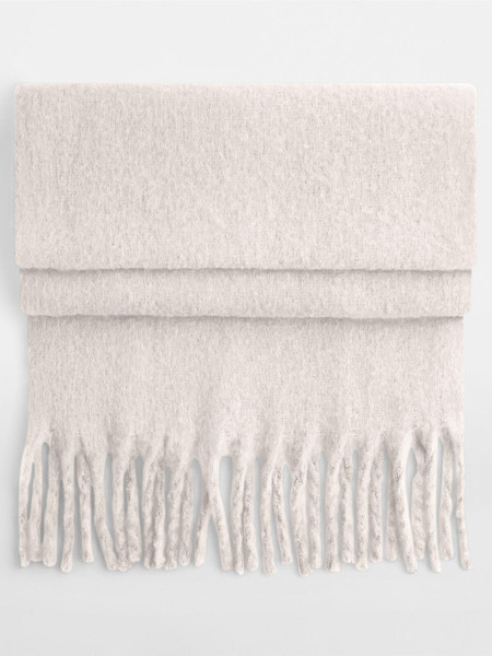 Fluffy Scarf - Natural Stone