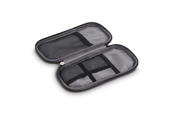 Sac organiseur Kyra 210D en rPET enduit PU 20 x 11,5 x 2 cm - Noir