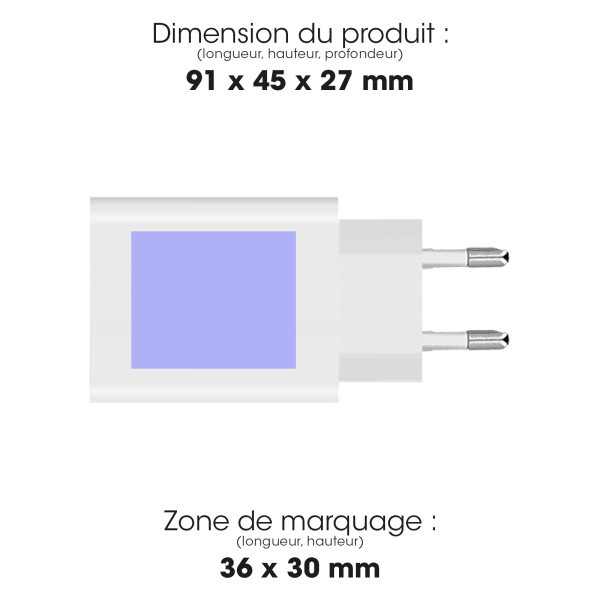 HAITATSU - CHARGEUR SECTEUR GAN 35W USB TYPE-C POWER DELIVERY - BLANC