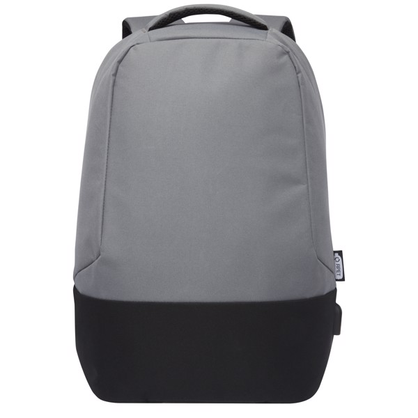 Sac à dos anti-vol Cover en RPET certifié GRS 18L - Gris