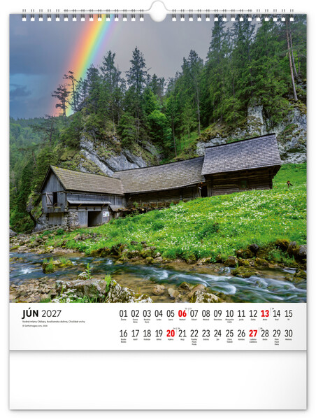Notique Nástenný Kalendár Čarokrásne Slovensko 2027, 30 x 34 cm
