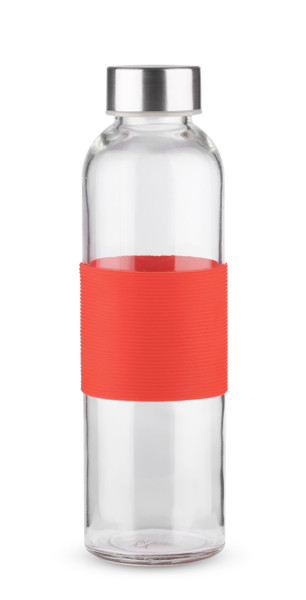 Butelka szklana GLASSI 510 ml - Czerwony