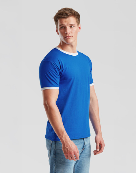 Ringer Tee - White / Black / L