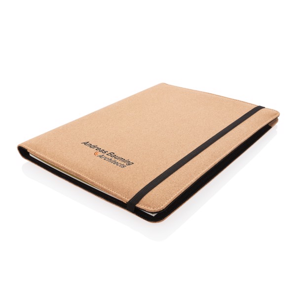 Xd Collection cork portfolio A4, recycled paper