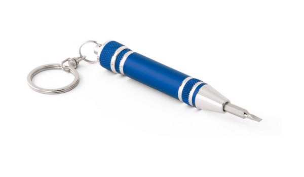 BASALT. Mini tool kit with keyring - Royal Blue