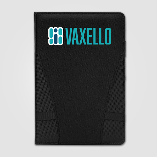 Coastal Threads™ Repreve® Tech Organiser Notebook - A5 - Black / Heat transfer