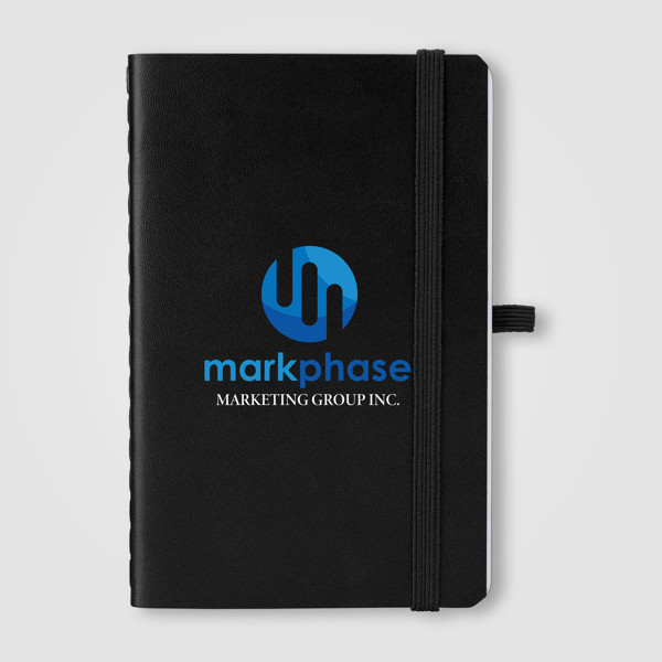 Molière - Soft Recycled Cover A6 Notebook - Black / 4 Color inkjet