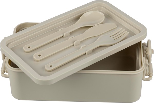 PP two-layer lunchbox Siena - zwart