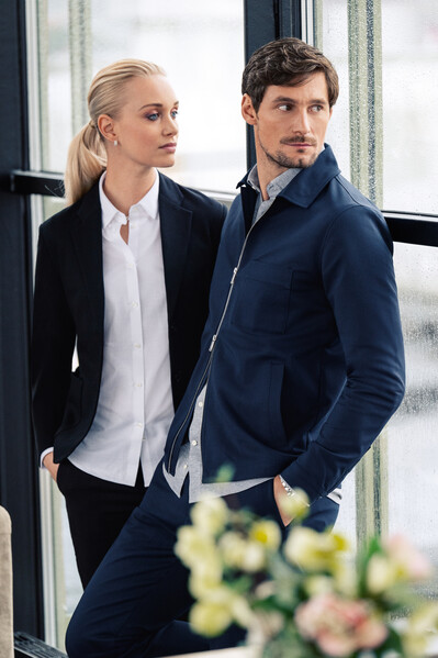 Modern Zip Overshirt Black XS