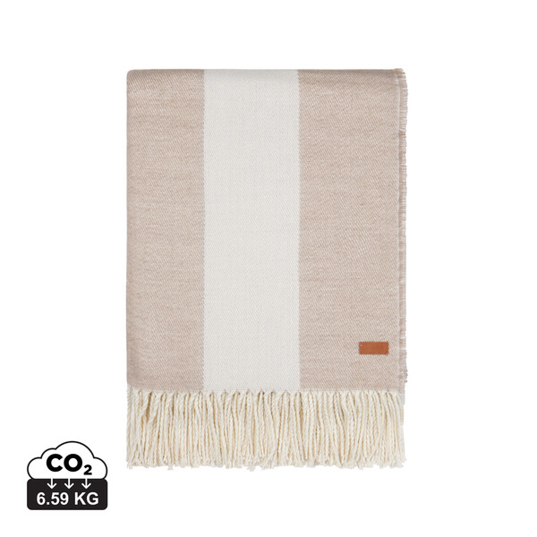 Vinga Tella blanket 1700x1300 mm, Polylana blend - Beige / Natural