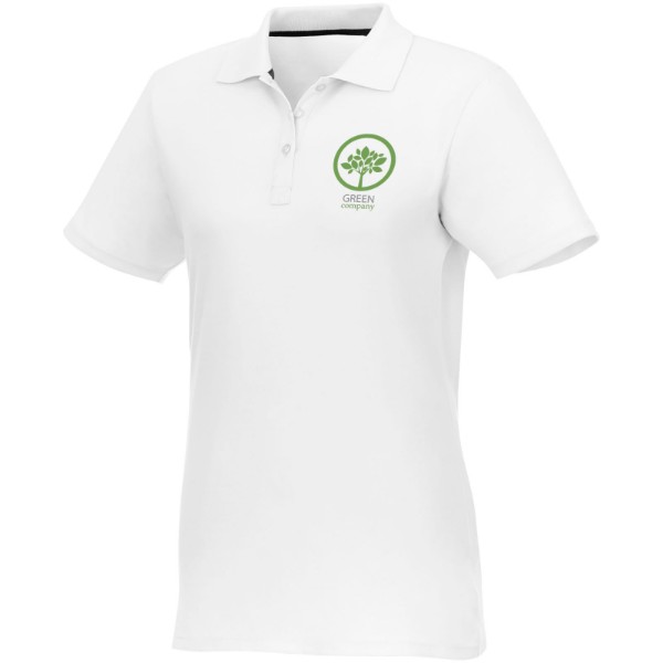 Helios short sleeve women's polo - White / S