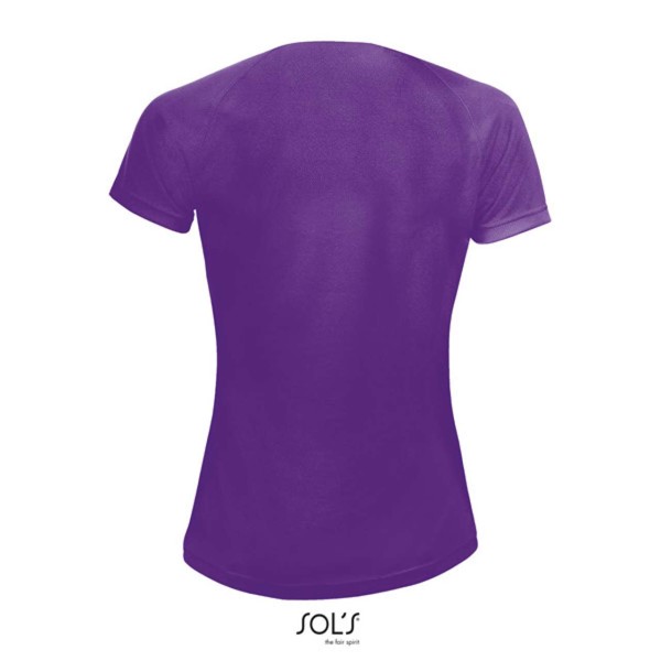 SOL'S SPORTY WOMEN - T-SHIRT ΜΕ ΜΑΝΊΚΙΑ RAGLAN - Dark Purple / XL