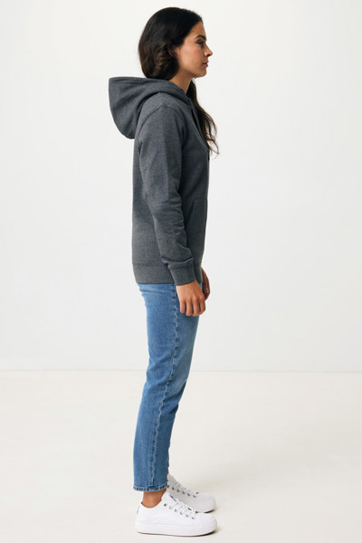 Iqoniq Torres recycled cotton hoodie undyed - Heather Anthracite / S