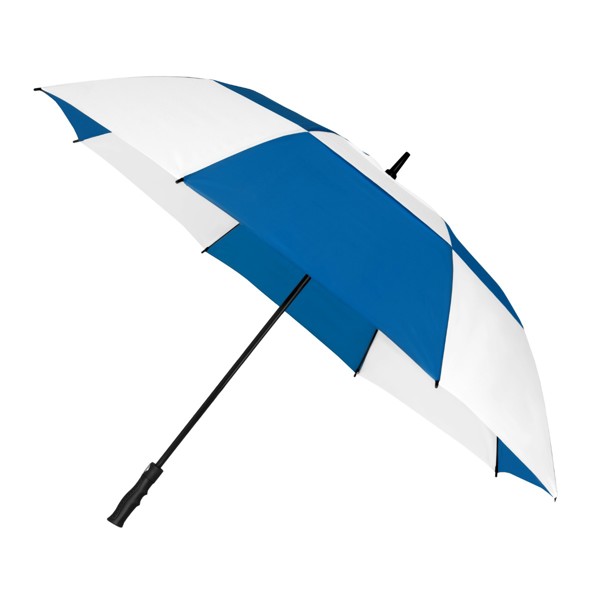 FALCONE - Parapluie de golf - Automatique - Impermable au vent -  130 cm - Bleu Kobalt/ Blanc