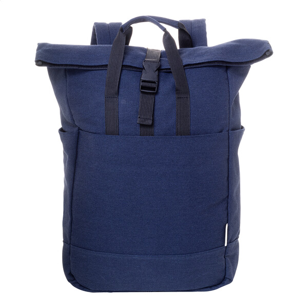 Sac à dos en toile recyclée Rebyss Roll - Bleu Foncé