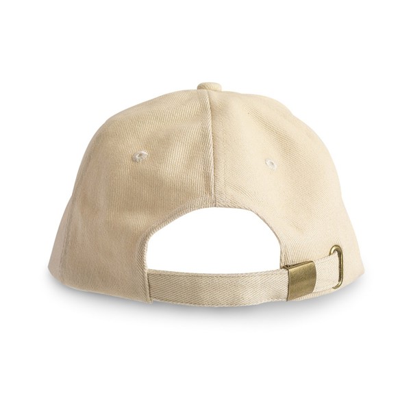 CHRISTOPHE. 100% cotton sandwich cap (260 g/m²) - Beige