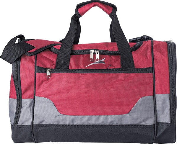 Polyester sport/travel bag - rood