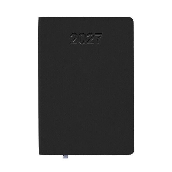 Agenda Settimanale 2027 Con Copertina Flessibile In Pu Termovirante - Nero