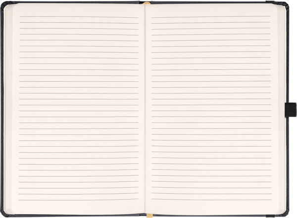 Notique Notes Balacron, Černý, Linkovaný, 15 x 21 cm