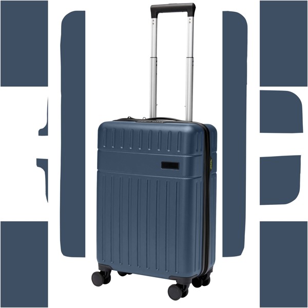 Valise cabine Rover de 20" et 40 L recyclée GRS - Bleu hale