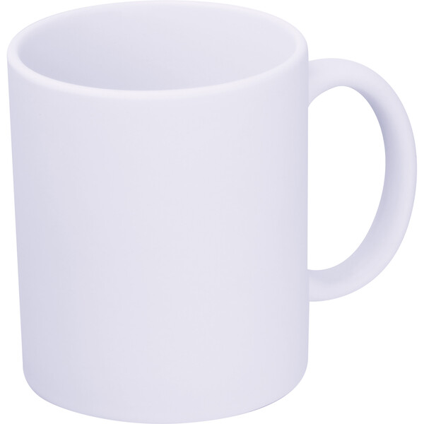 Matte ceramic sublimation mug ARIEL - White