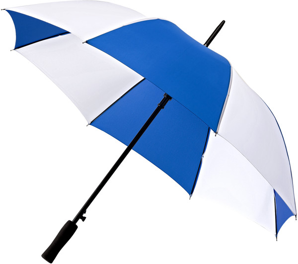 FALCONETTI - Parapluie de compact - Automatique -  102 cm - Bleu Kobalt/ Blanc