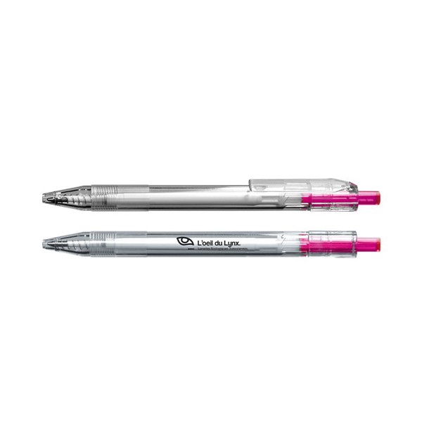 STYLO BILLE ECRITURE BLEUE EN rPET - Noir