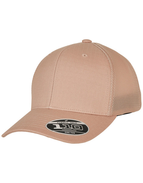 110 Flexfit Ripstop Mesh Cap - Black / ONE SIZE