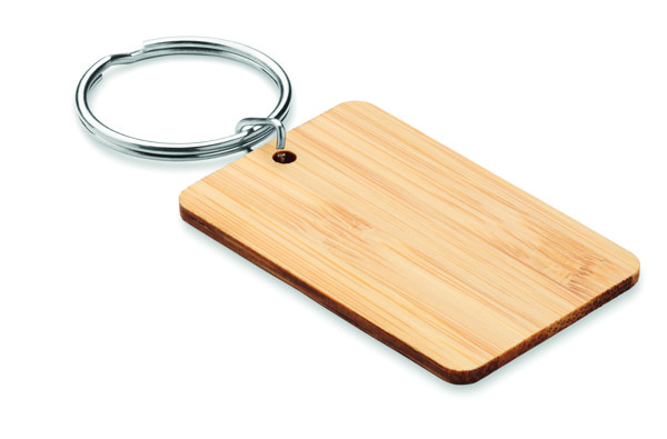 Porta-chaves rectangular bambu Angleboo