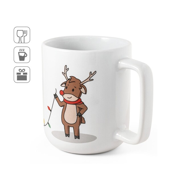 REINDEER. Šalica s božićnim printom 330 mL