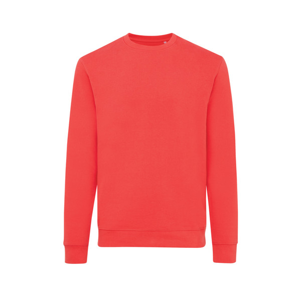 Sweater à col rond en coton recyclé Iqoniq Zion - Luscious Red / L
