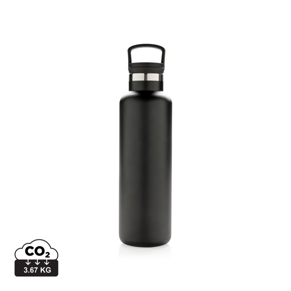 Vacuum insulated leak proof standard mouth bottle - Black